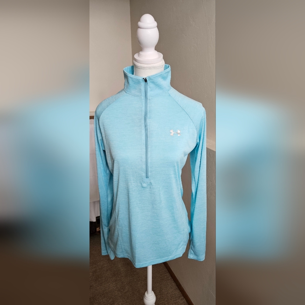Light blue-green Under Armour half-zip